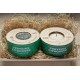 Gift box currant-lavender : Natural scented candle + organic herbal tea