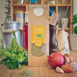 In a paper bag (100gr) Organic herbs for barbecue