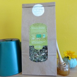 In a paper bag (100gr) Organic cough and cold tea Vilain Rhube