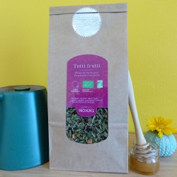 In a paper bag (100gr) Organic Fruit Tea Tutti Frutti